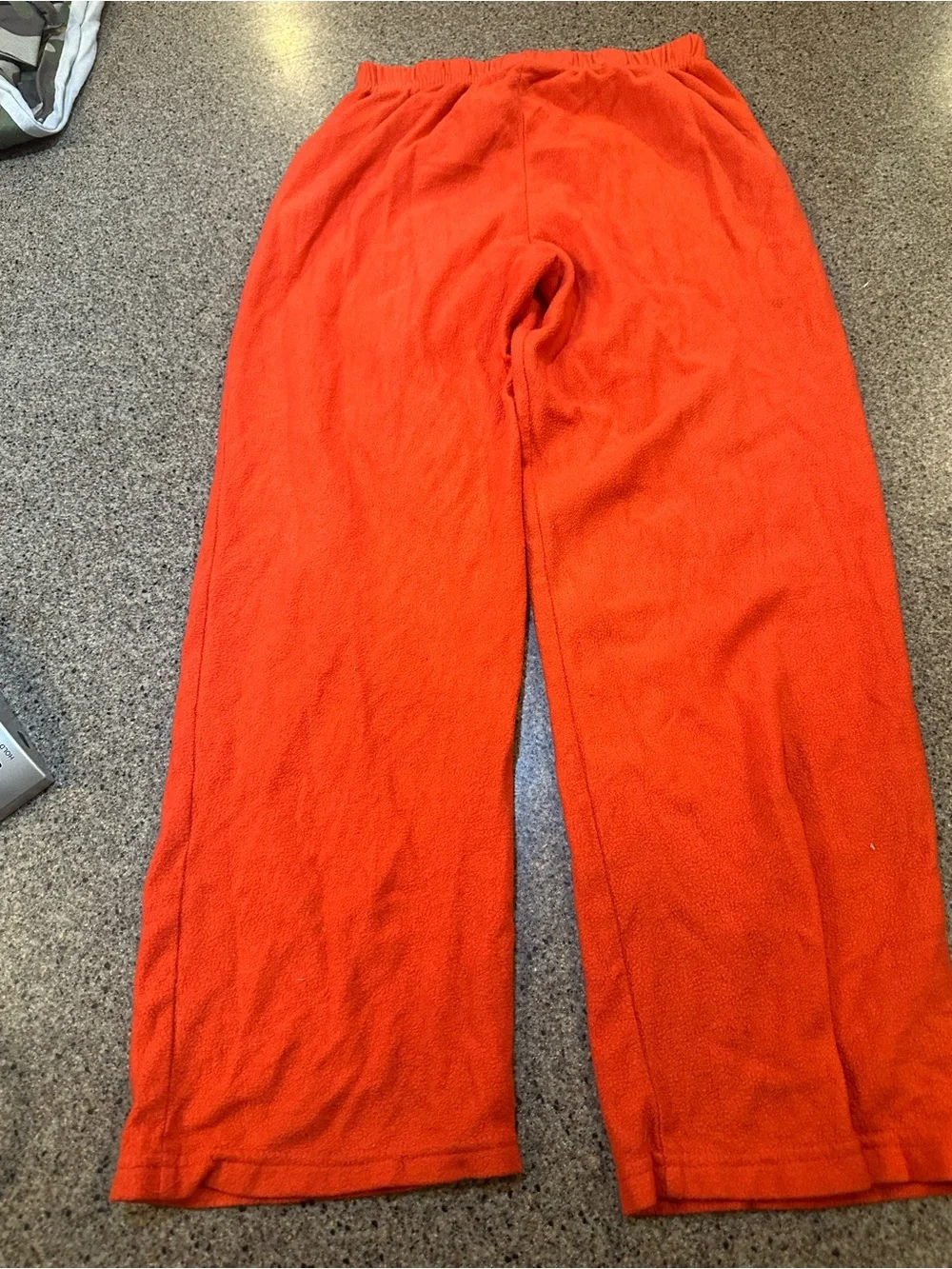 Bright Orange Cozy Fleece Lounge Pants